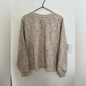 Rylee + Cru Women's Fleece Sweatshirt - Stone Wild Rose